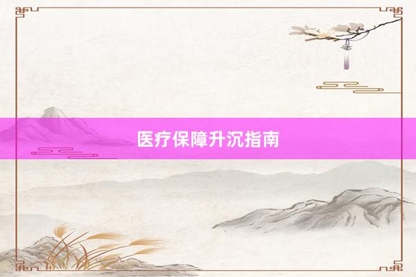 医疗保障升沉指南